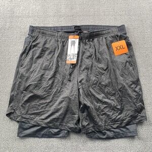Spyder Shorts Adult 2XL XXL Gray Layered Active Performance Casual Men's